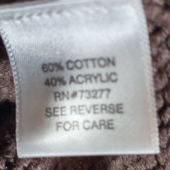 Apt. 9 Women's Cotton Blend Brown Turtleneck Sweater Size Large - Picture 8 of 9